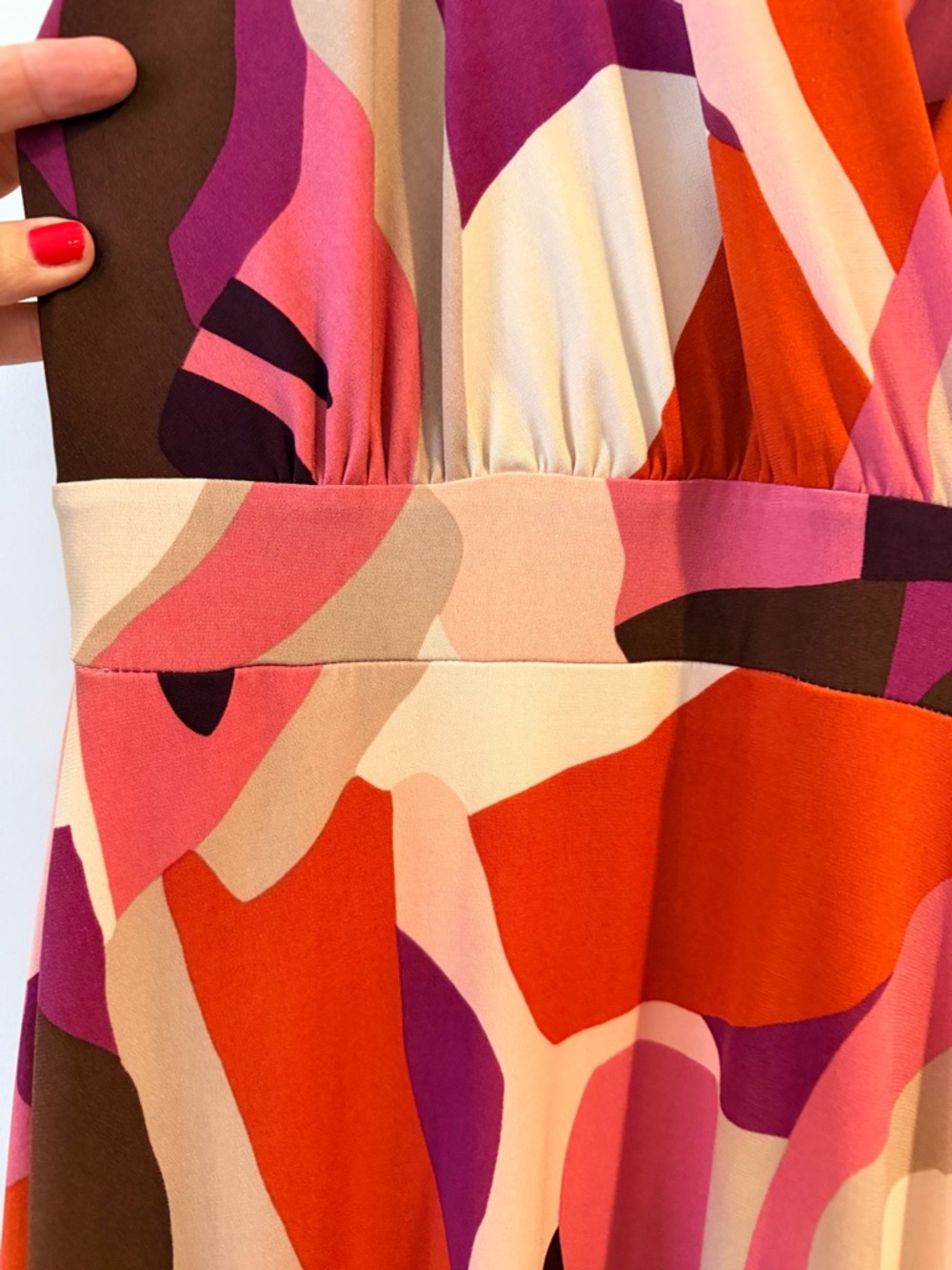 EUC Gilli Abstract Print Maxi Dress in Pink, Red & Purple Size Small - Picture 7 of 10